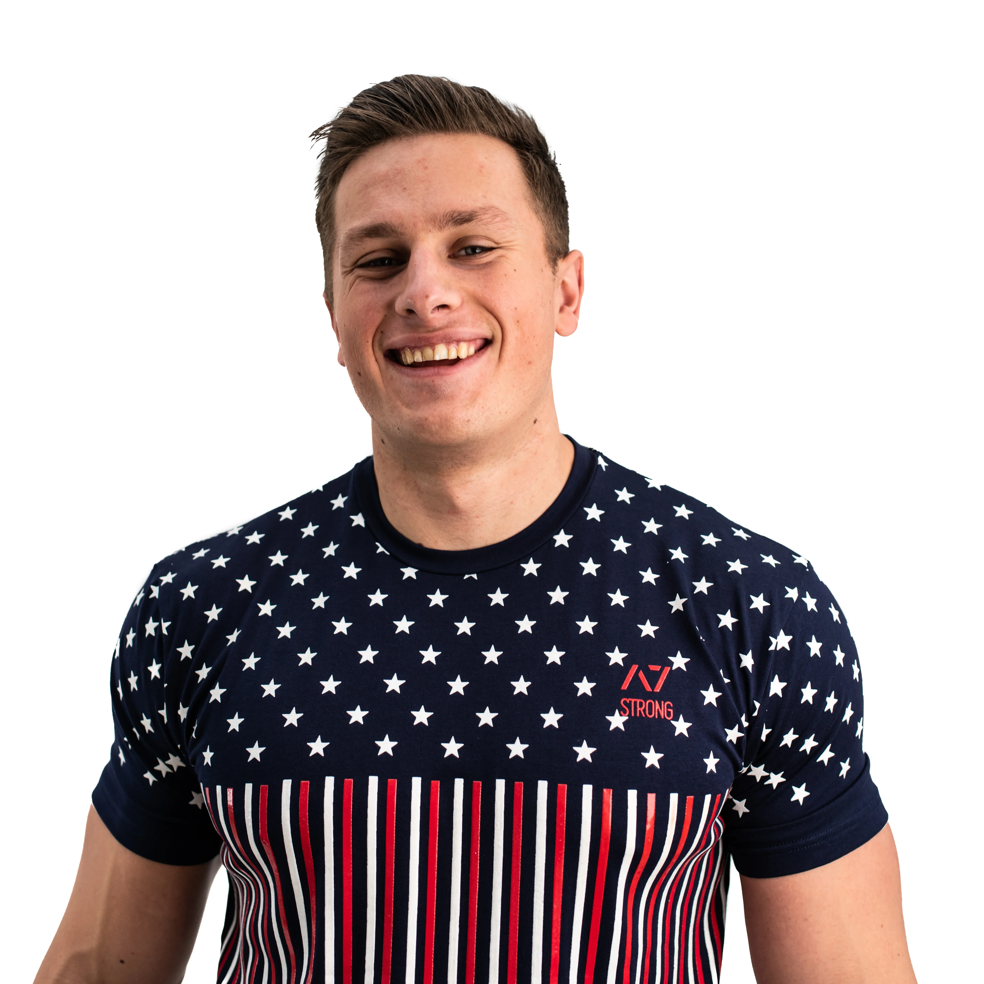 Americana Strongman Bar Grip Men's Shirt - Image 3