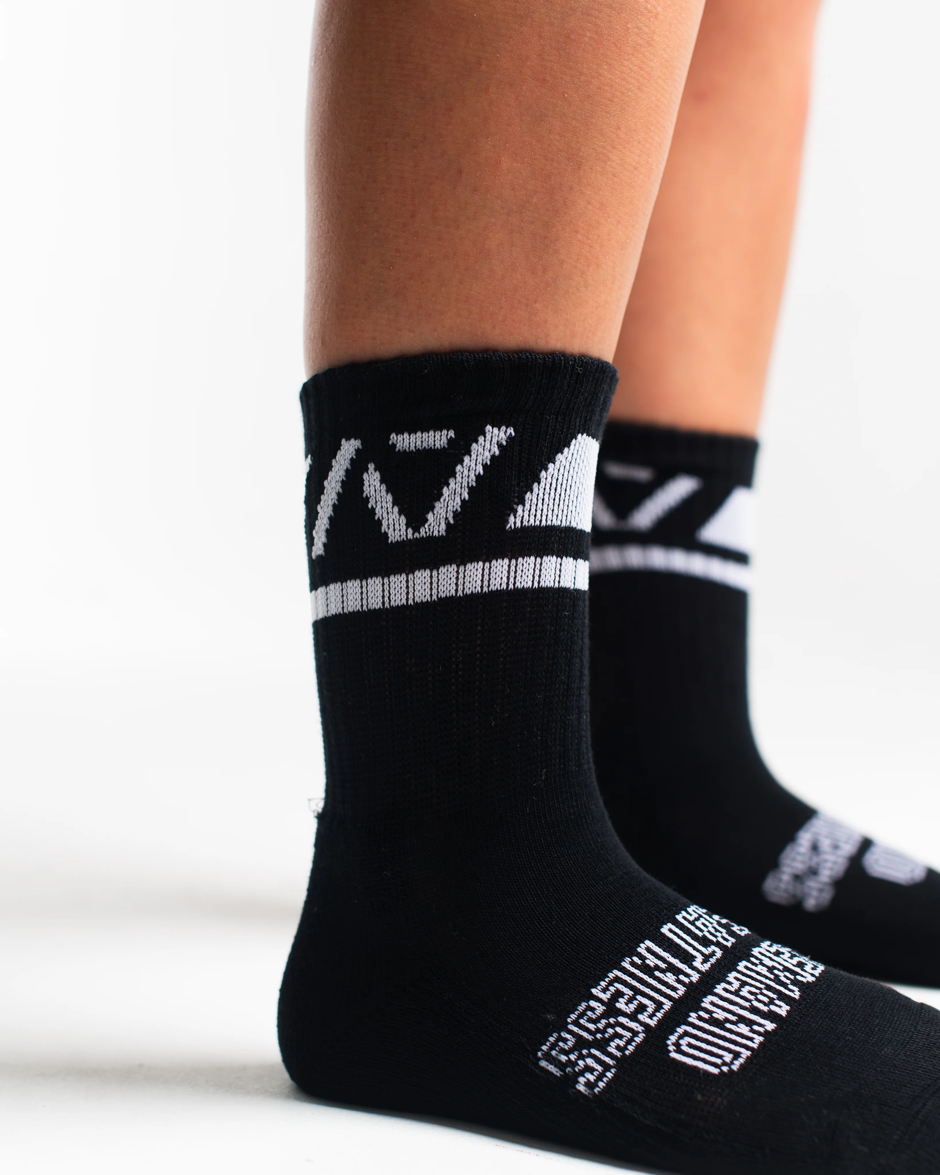 Crew Socks - Domino - Black - Image 3