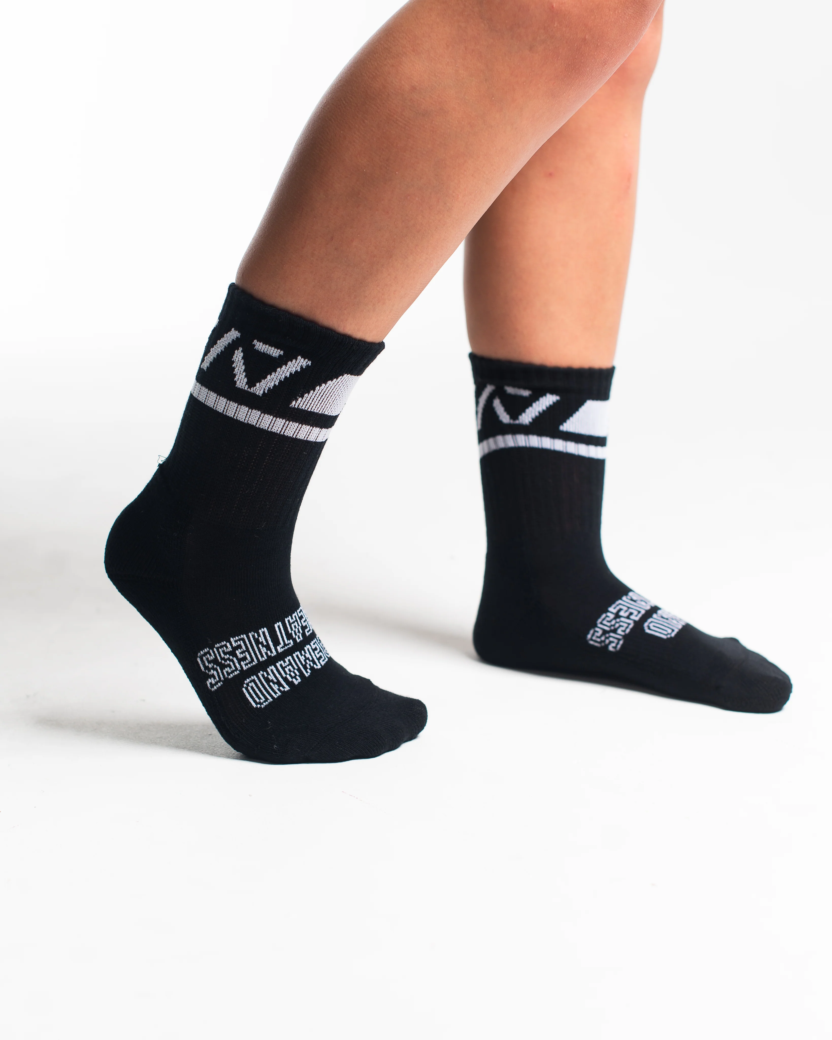 Crew Socks - Domino - Black - Image 4