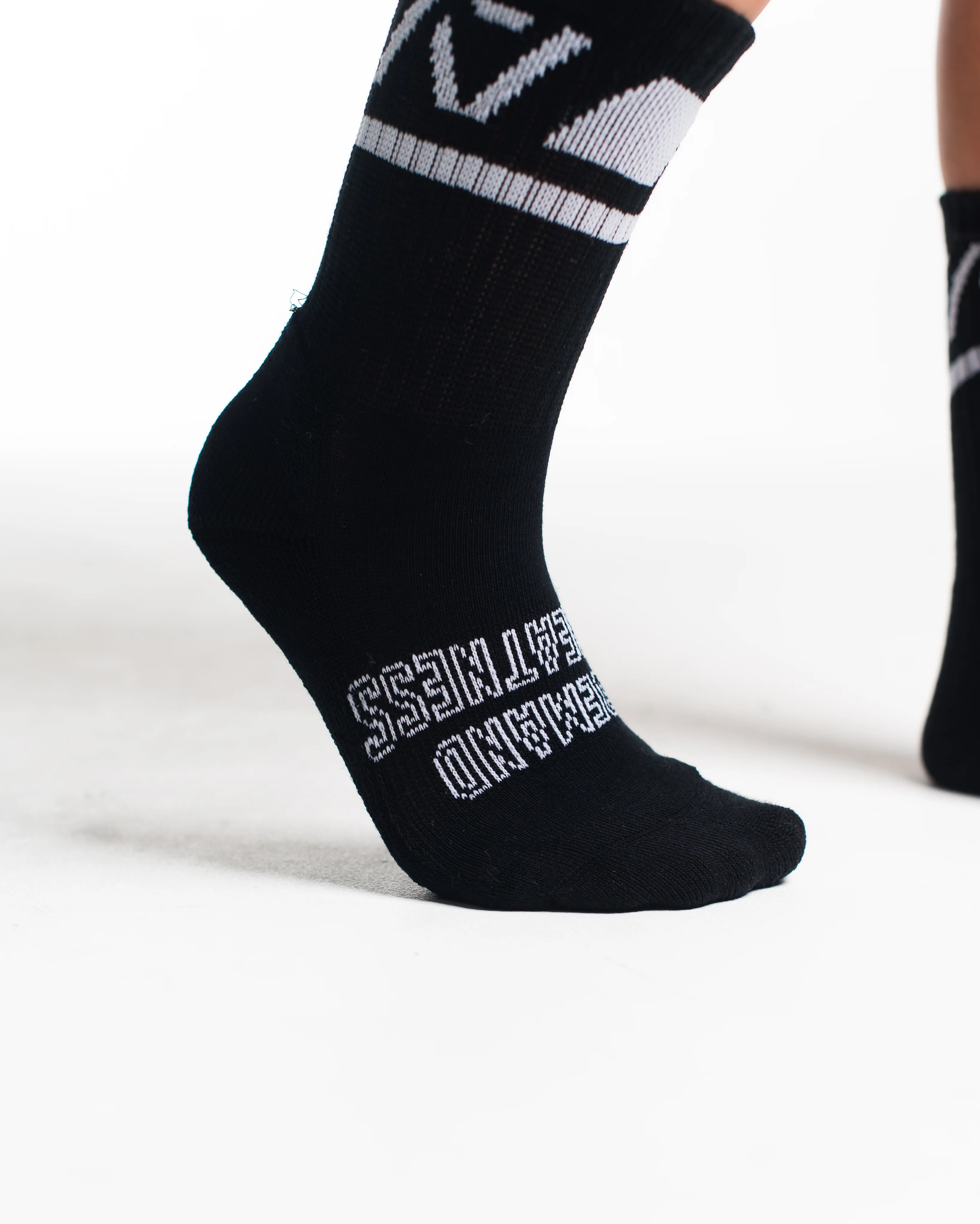 Crew Socks - Domino - Black - Image 5