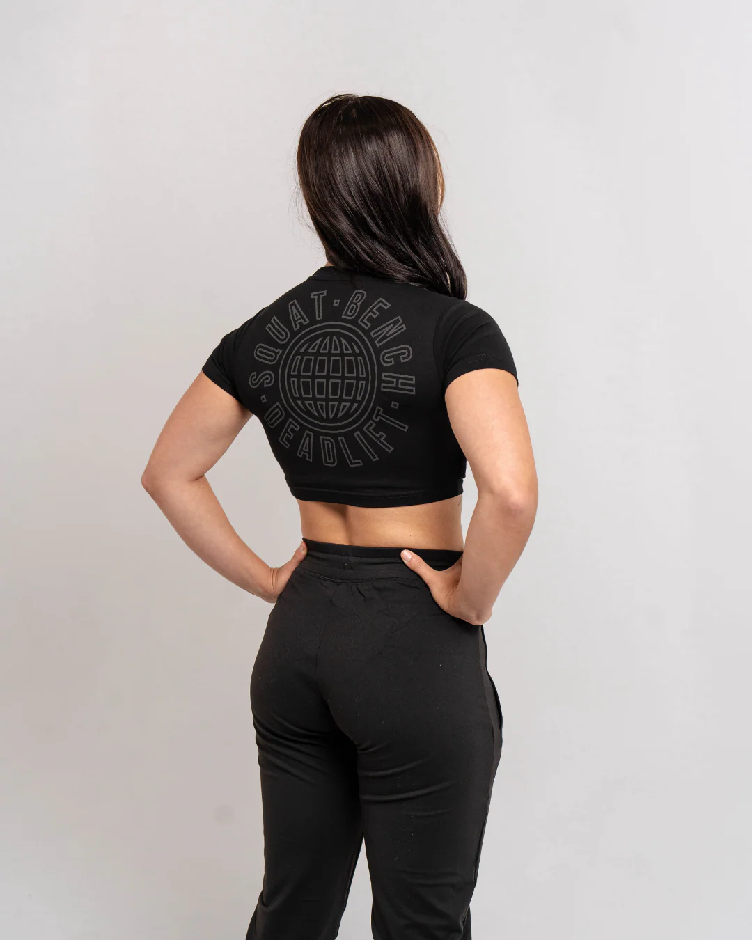 Retro Pod True-Fit Women's Crop - Shadow Stone Black - Image 3