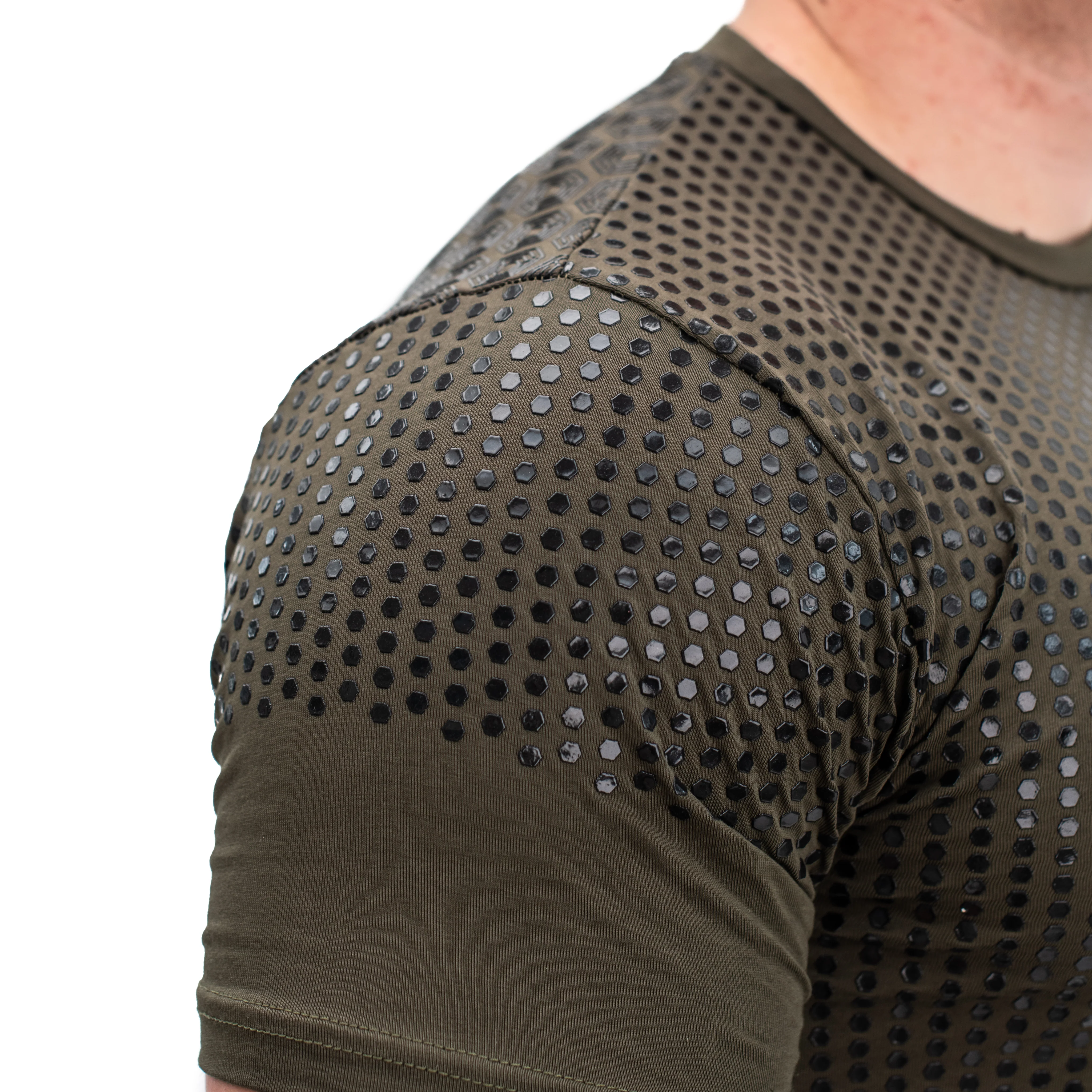 Strongman Hex Bar Grip Men's Shirt - Image 7